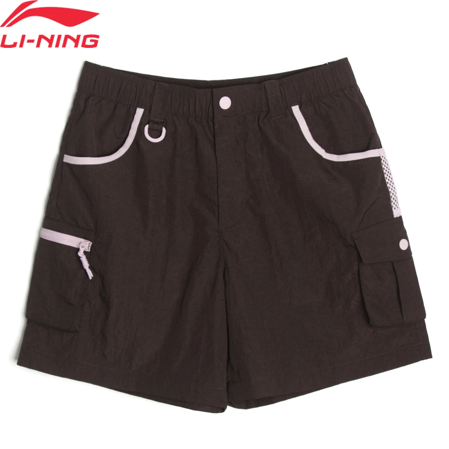 Li-Ning Women's Sports Style Shorts 100%Polyamide Loose Fit Comfortable Fashionable LiNing Leisure Bottom AKSV940