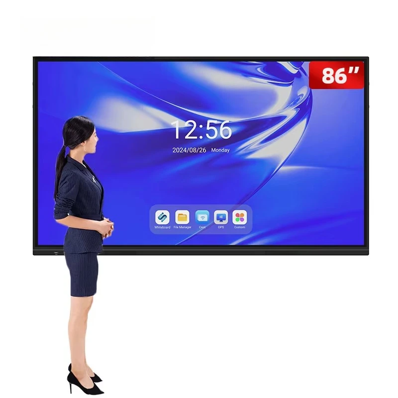 

INGSREEN 4k 65 75 85 98 110 Inch Touch Screen Multi-Language Interactive Smart White Board Electronic Digital Interactive Panel