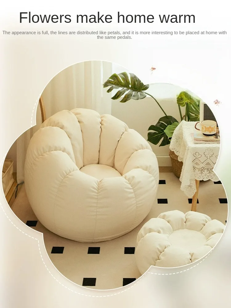 Lazy sofa can lie or sleep, bedroom small sofa, lazy chair, balcony lounge chair, small tatami sofa,Bean Bag Sofas Living Room