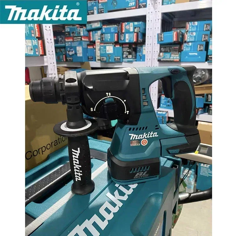 Makita-ブラシレスコードレスロータリーハンマー、充電式電動ドリル、ブラシレス、sds-plus、dhr242z、dhr242、18v、24mm、2.0j