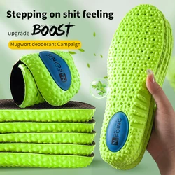 Soletta sportiva per assorbimento degli urti verde PU Memory Foam supporto per arco traspirante scarpe ortopediche Pad uomo donna piedi cura scarpe Pad