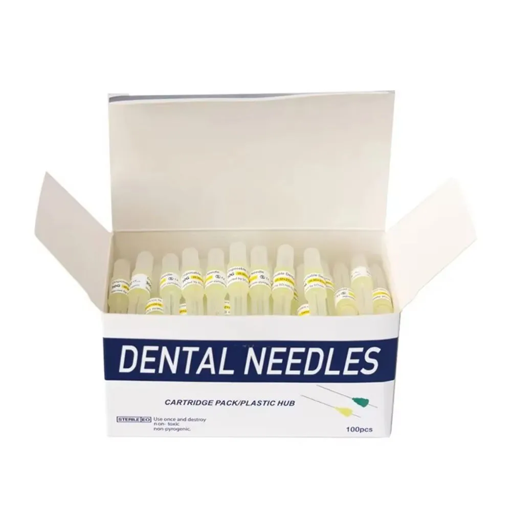 300/500Pcs Disposable Dental Anaesthesia Needle Tips Sterile Oral Clean Root Canal Endo Irrigation Syringe Cartridge Inject Tips