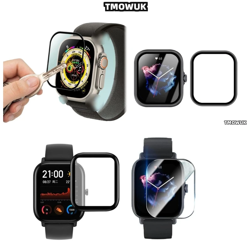 

Lightweight Film For Amazfit BIP 3 5 6 U Pro Active Unity GTS 2E 2 3 4 MINI, Adds No Bulk.