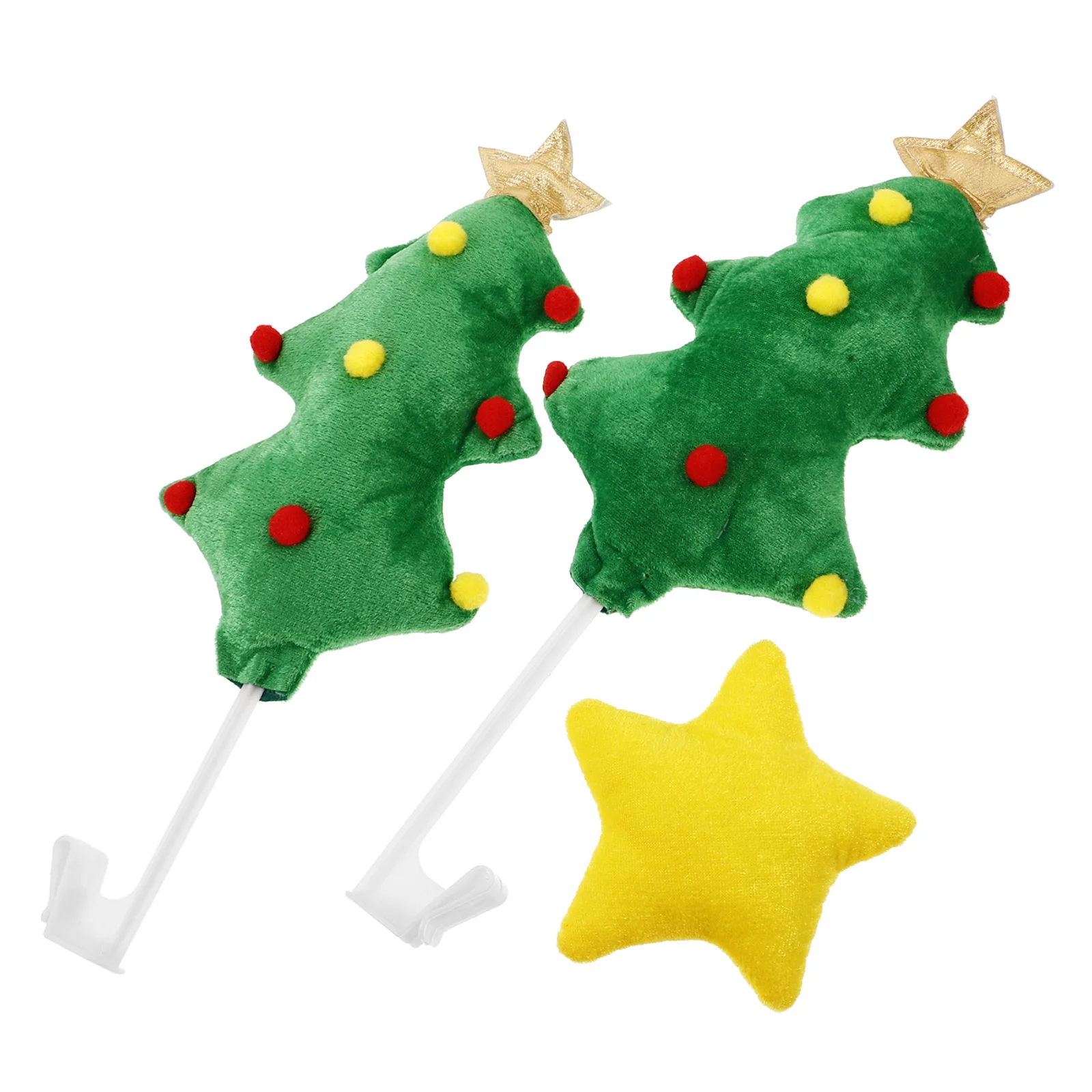 

1 set 1 Set Car Flag Decorations Christmas Tree Auto For Suv Holiday Cheer Easy Install Detachable Mini Christmas Trees Creative