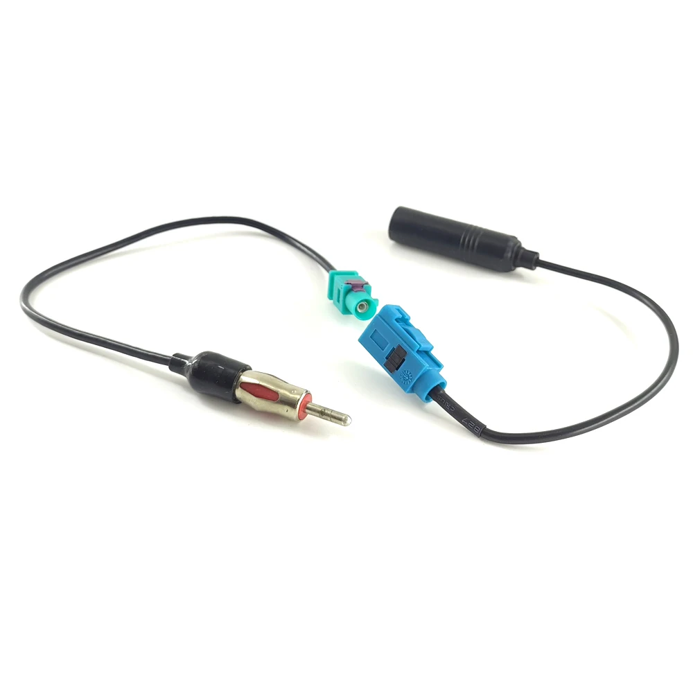 2Pcs Car FM AM Radio Stereo Antenna Fakra Adapters Cable For Fakra Female to Din Female Fakra Male to DIN Male Adapter