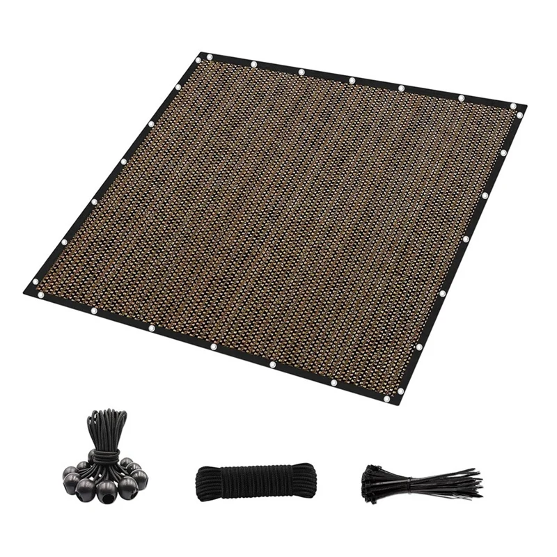

GM-90% Sun Shade Cloth With Grommets 10In X 14In Pergola Replacement Shade Cover Canopy Privacy Screen For Outdoor Patio