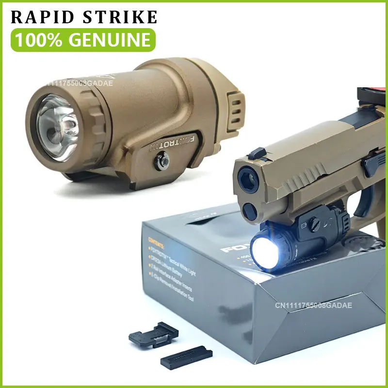 

【GENUINE】FOXTROT 450 Lumens Compact Durable Tactical Gun Light Hanging Flashlight Pistol Handgun Rifle Picatinny Rail-mounted
