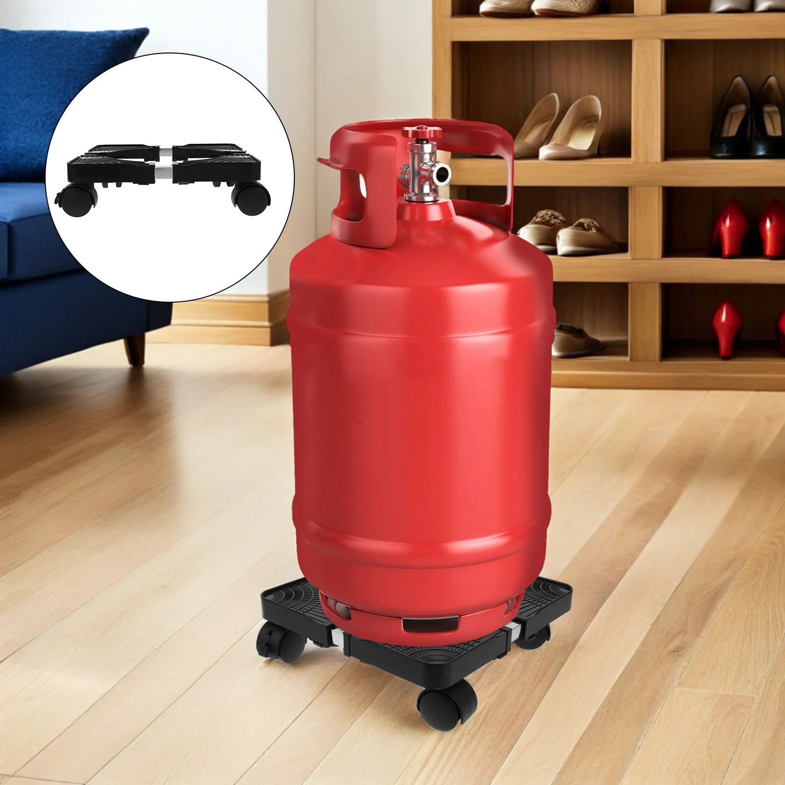 

Multifunctional Plant Stand 9.45-15In Extendable Heavy Duty Wheeled Saucer Rolling Flowerpot Tray Movable Planter Base For