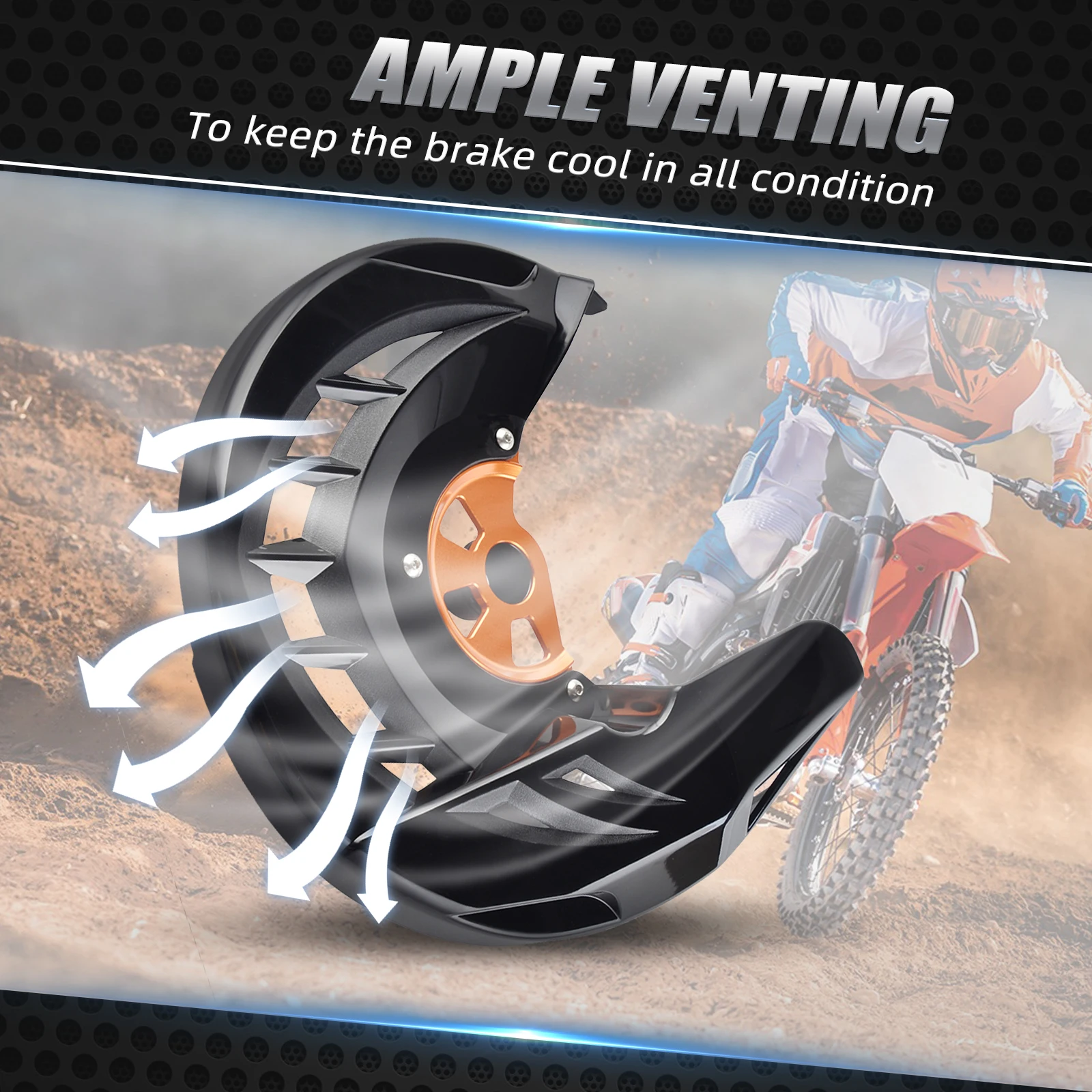 ل KTM EXC 300 EXC 250 EXCF 350 EXC 450 SX 125 SXF 250 SXF 450 XCW 300 2016-2025 قرص فرامل أمامي الحرس ل Husqvarna TE 300 #3