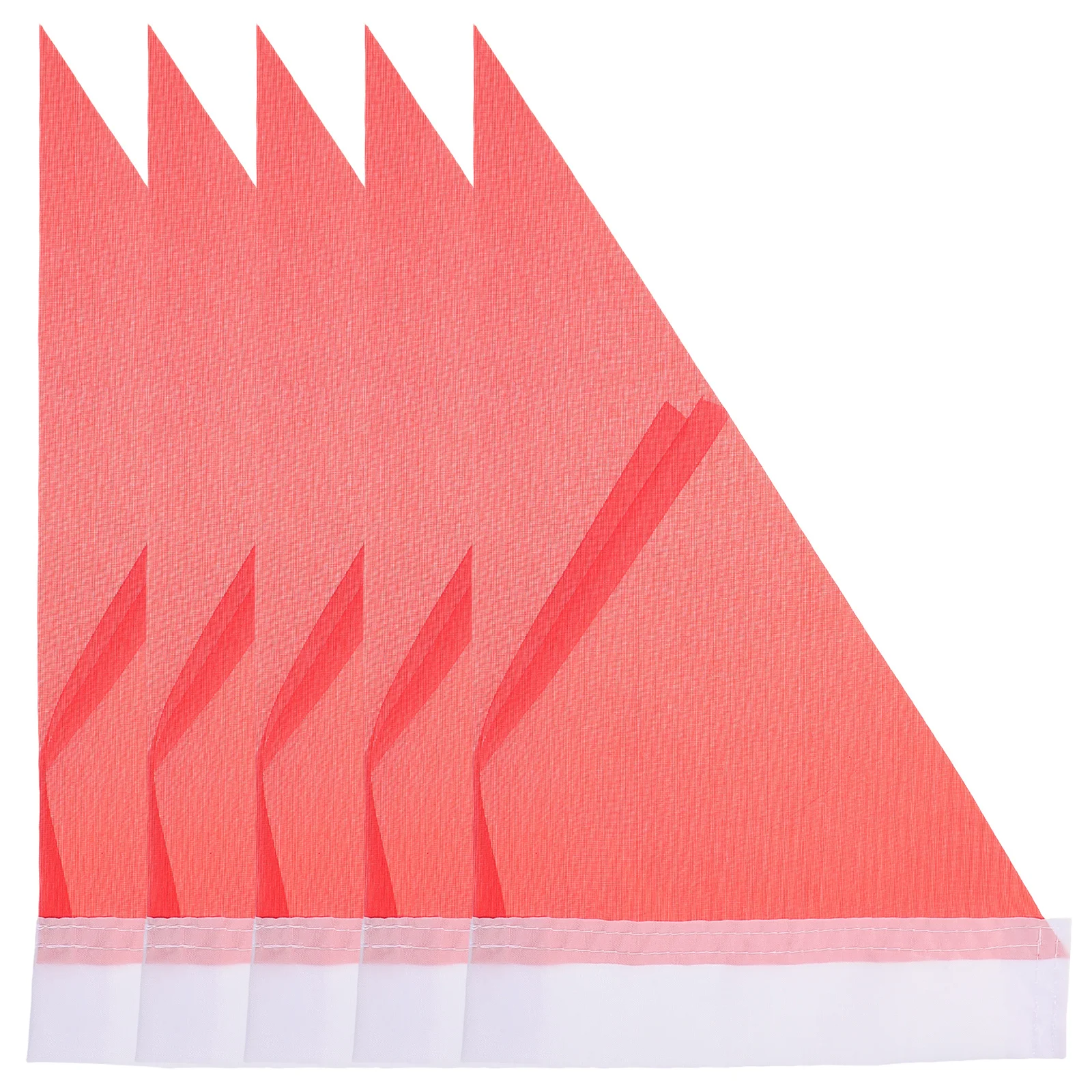 

5Pcs Tour Guide Flags Red Triangle Polyester Handheld Travel Outdoor Events Visibility Banners Tour Guide Flag