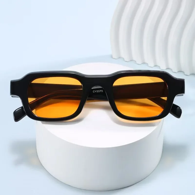 Women Vintage Rectangle Frame Sunglasses Fashion Retro Sun Glasses Luxury Brand Design Glasses UV400 Eyewear Men Goggle