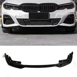 For BMW G20 G28 Gen 3 Series 318i 320i 330i M340i M Sport 2019-2022 Front Bumper Spoiler Lip MP Style Gloss Black Splitter Blade