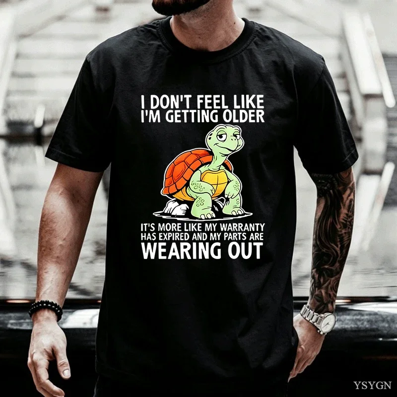 I Don't Feel Like I'm Getting Older It's More Warranty T Shirt Vintage Washed Comfortable Breathable Graphic Fashion Versatile