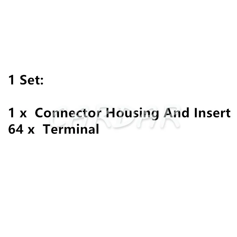 1 Set 64 Pin 1-368434-2 0-368434-1 ECU Automotive Connector AC Assembly Electrical Auto Wiring Plug Cable Socket