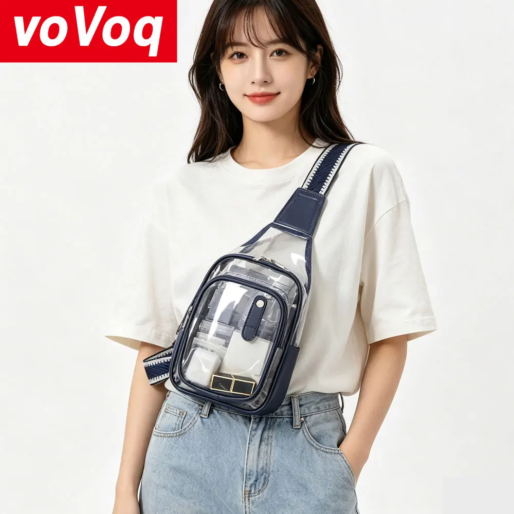 leather-splicing-new-pvc-chest-bag-transparent-visual-shoulder-bag-crossbody-fashion-bag-women's-and-men's-bag