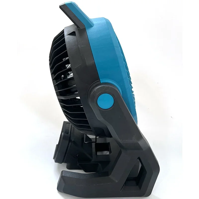 Makita Cordless Table Fan Portable Camping Fan 21V Multi Purpose Adjustable Head 3 Speed Setting Powered Desktop Floor Fan view 3