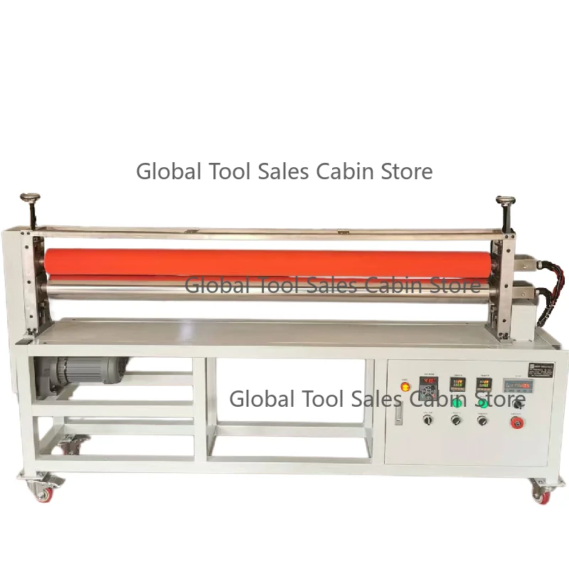 Arc-shaped Roller Pressing & Hot Bending Laminating Machine 370W 220V Heating Tube Motor Flat Film Exhaust Bonding Equipment