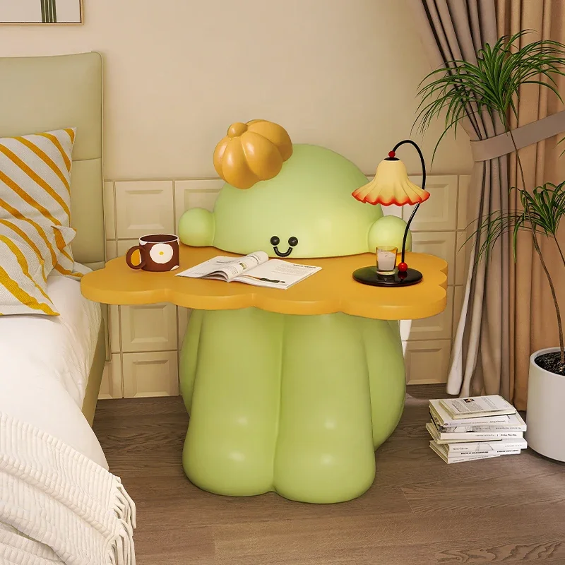 

Cream Green Kids Nightstand Unique Living Room Teen Cute Modern Bedsides Table Bedroom Storage Mesitas De Noche Home Furniture