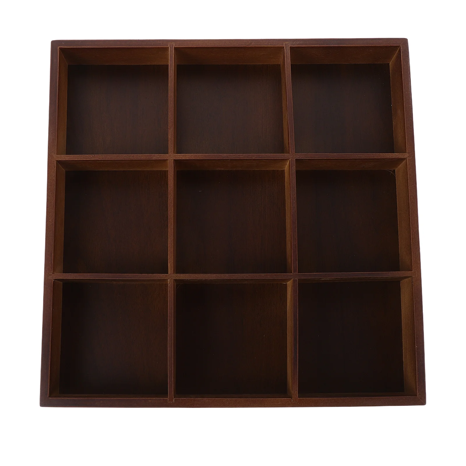 

Bamboo Divided Serving Tray 9-Compartments Sectioned Snack Platter Appetizer Vegetable Tray Party Serving Platter