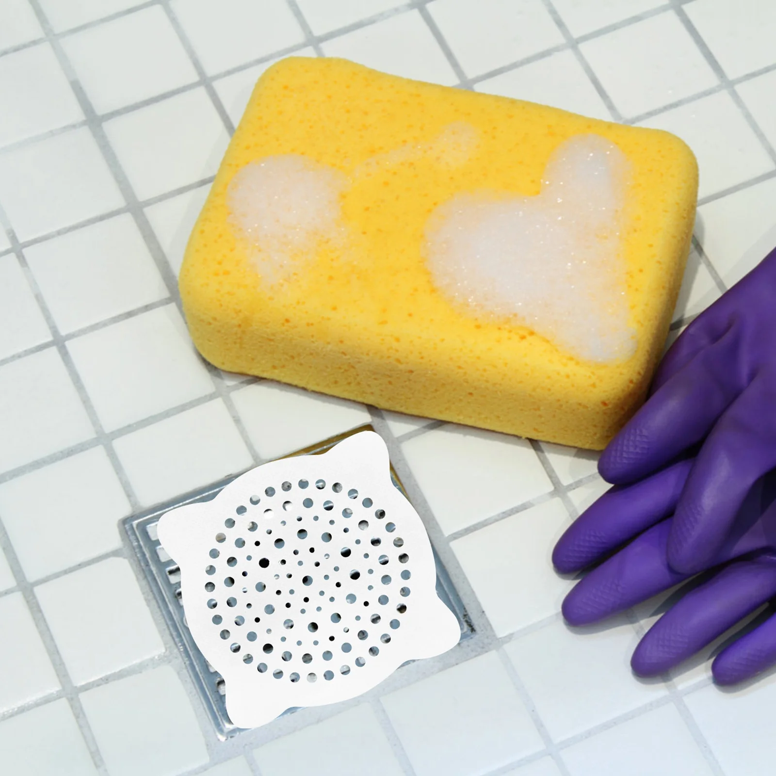 

50 шт., наклейка на сливное отверстие, одноразовая наклейка для слива в пол премиум-класса с мелкой сеткой для фильтрации волос, не засорения, быстрый поток воды