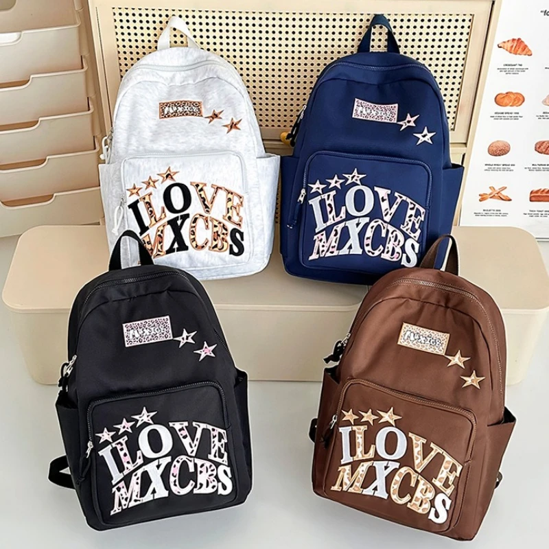 New Student Backpack Fashionable and High-quality Women's Backpack Casual and Versatile Large Capacity Travel Storage Backpack