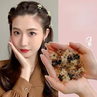 10pcs Korean Mini Floral Hair Claw Kawaii Hair Clip Claw Clamp Braid Clips Headwear Girls Women Hair Accessories