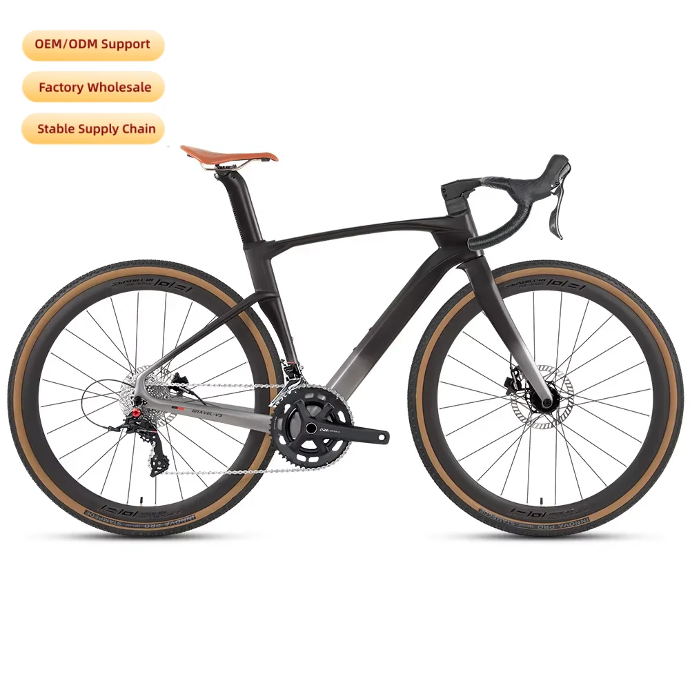 

Professional Off-road Gravel Cycling Bike Carbon Fiber Frame Hydraulic Disc Brake 24 Speed Custom Logo Racing Bicycle