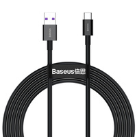 Baseus Superior USB-C 66 W 2m Huawei SuperCharge Cable SCP Black