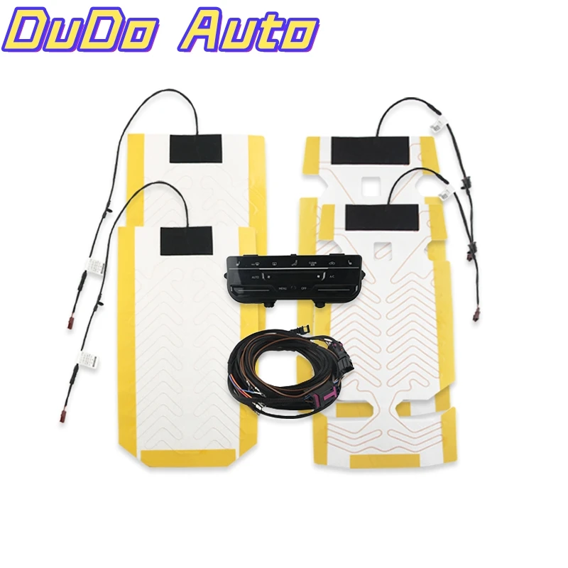 4Pcs Car Heated Seat Heating Pad for Volkswagen Golf 7 Passat B8 Tiguan MK2 T-roc Jetta Front Seat Heater Kit AC Panel & Cable