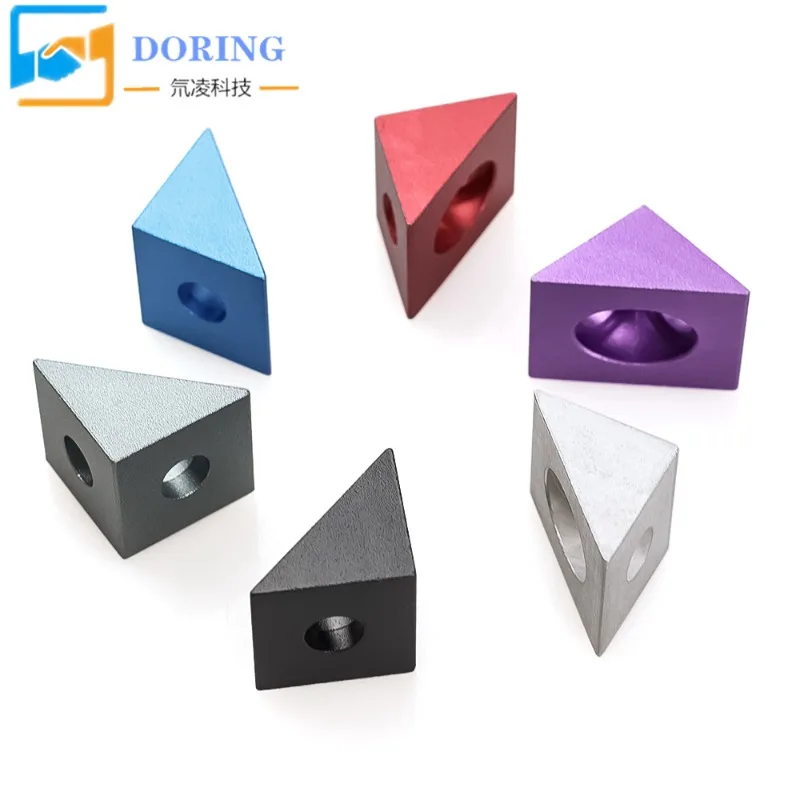 Openbuilds90 ° Right Angle Bracket Angle Frame Aluminum Profile Steering Connector 3D Printing Triangle Code Aluminum Block