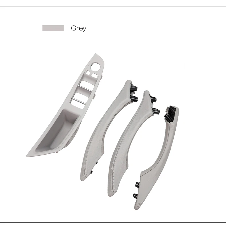 Armrest Pull Interior Door Handle Plus Inner Handle Leather Cover 4-pcs Set 51417225875 51417261934 for 5 Series F10 F11 F18