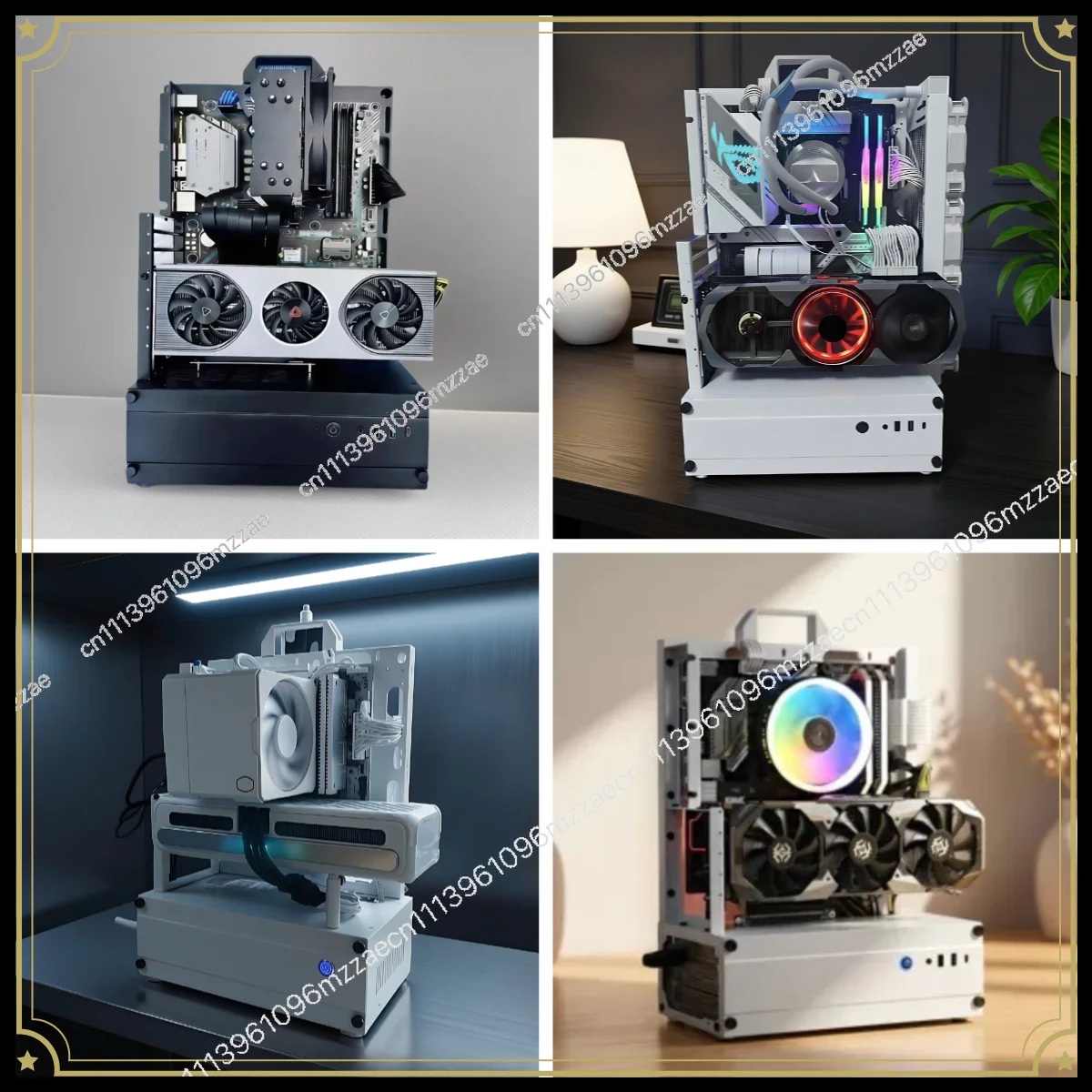 Open Chassis 240/360 Water-cooled Air-cooled Rack ATX/MATX Graphics Card Vertical Desktop Host Small Chassis