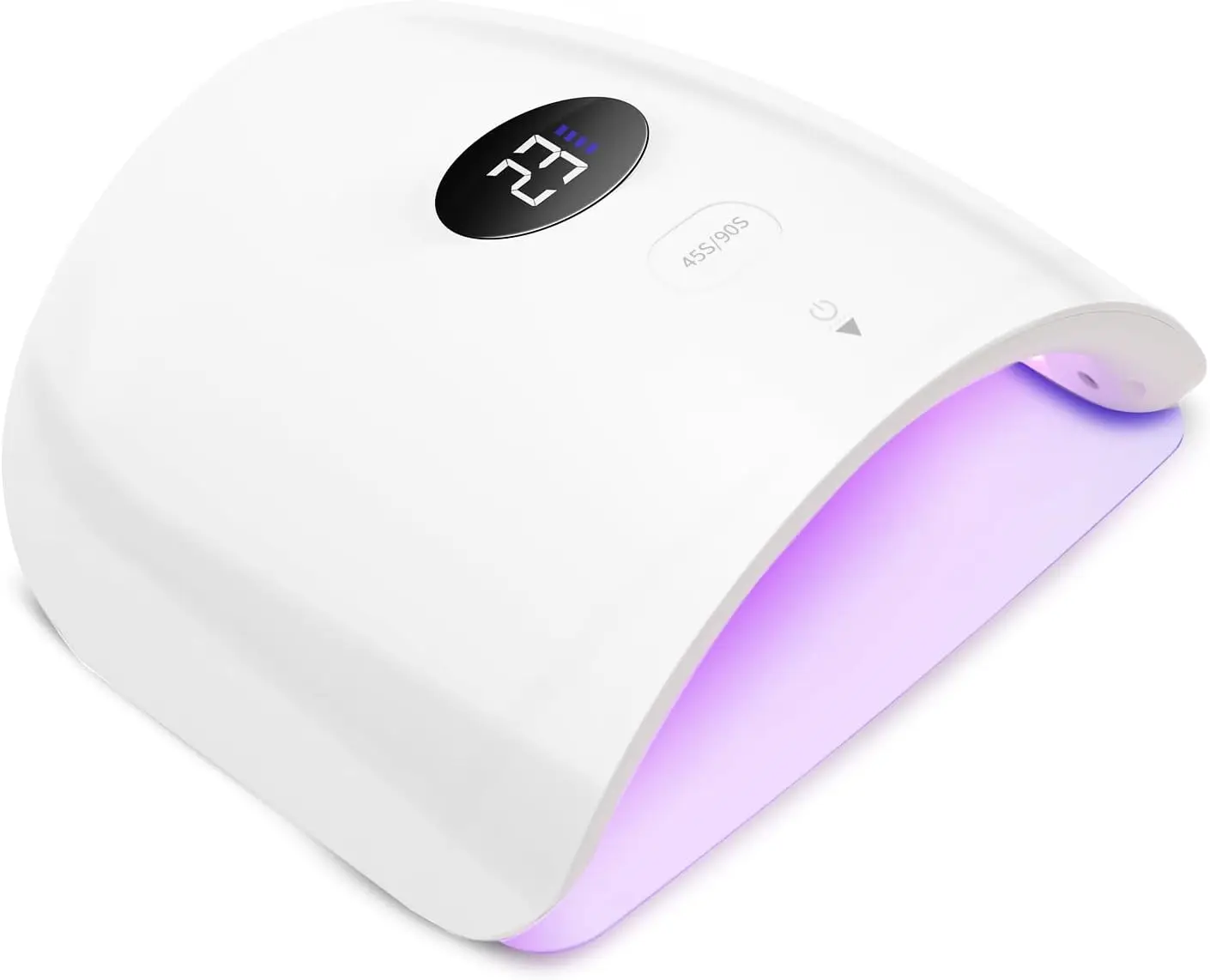 

Cordless UV LED Nail Lamp 48W, 24LED Rechargeable Gel Nail Light with Smart Sensor & LCD Display