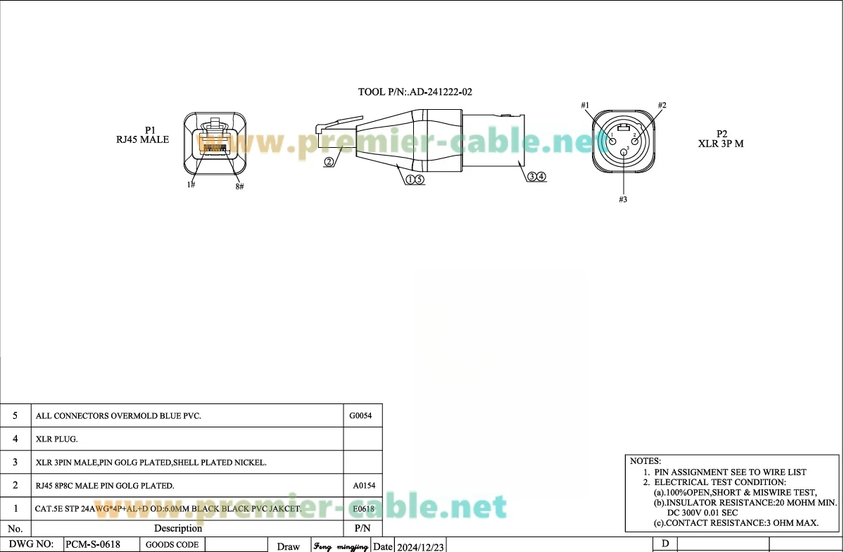 3-Pin XLR auf RJ45 Adapter CAT5e Ethernet Stecker auf XLR DMX512 Stecker Abgeschirmter Verbinder für DMX-CON Bühnen-, Aufnahmestudio- und Verstärkeranwendungen – Detail 1