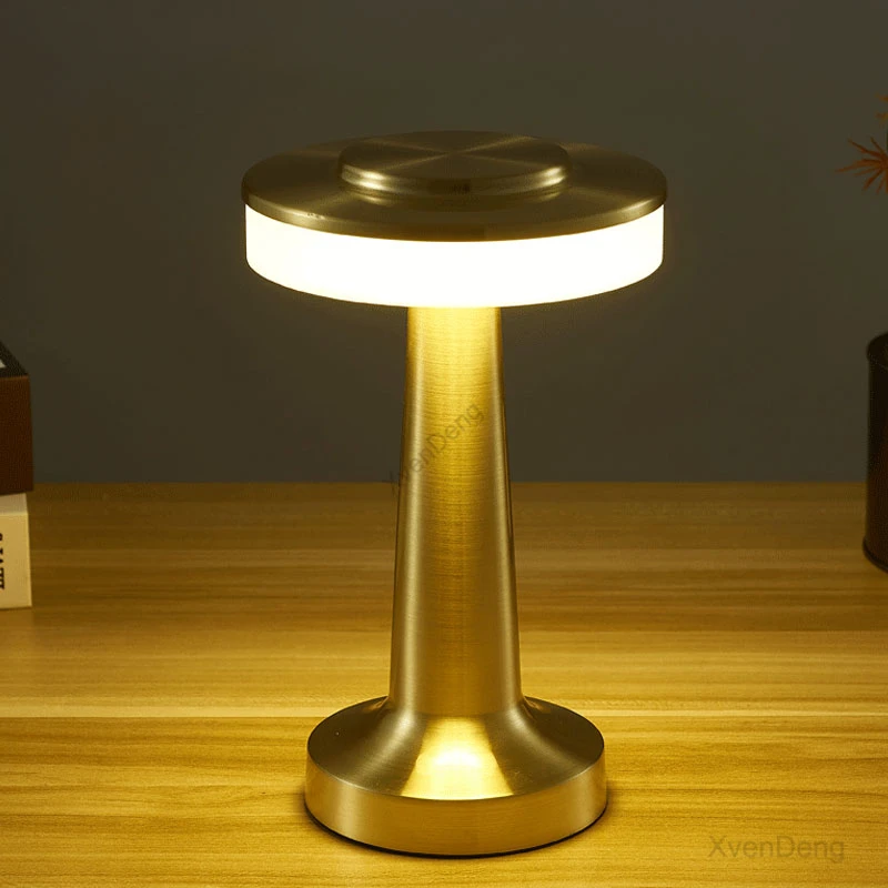 Cordless Bar Table Lamp Touch Sensor Rechargeable LED Desktop Night Light Dimmable Restaurant Cafe Dinner Lamps Table Desk Light