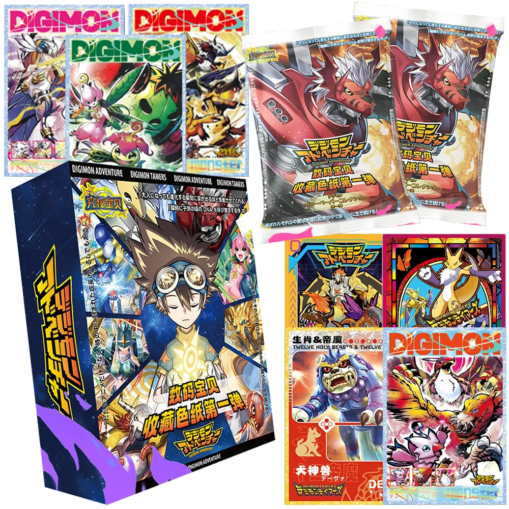 

Японское аниме, креативная высококачественная цветная бумажная карта, подарок, милая битва, приключенческий партнер, карта эволюции, игрушки Doujin и хобби