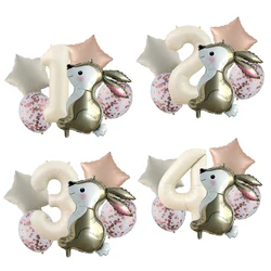 Ballons en forme de lapin de Pâques, 32 pouces, en feuille d'aluminium, décoration pour fête d'anniversaire, préChristophe, pour enfants