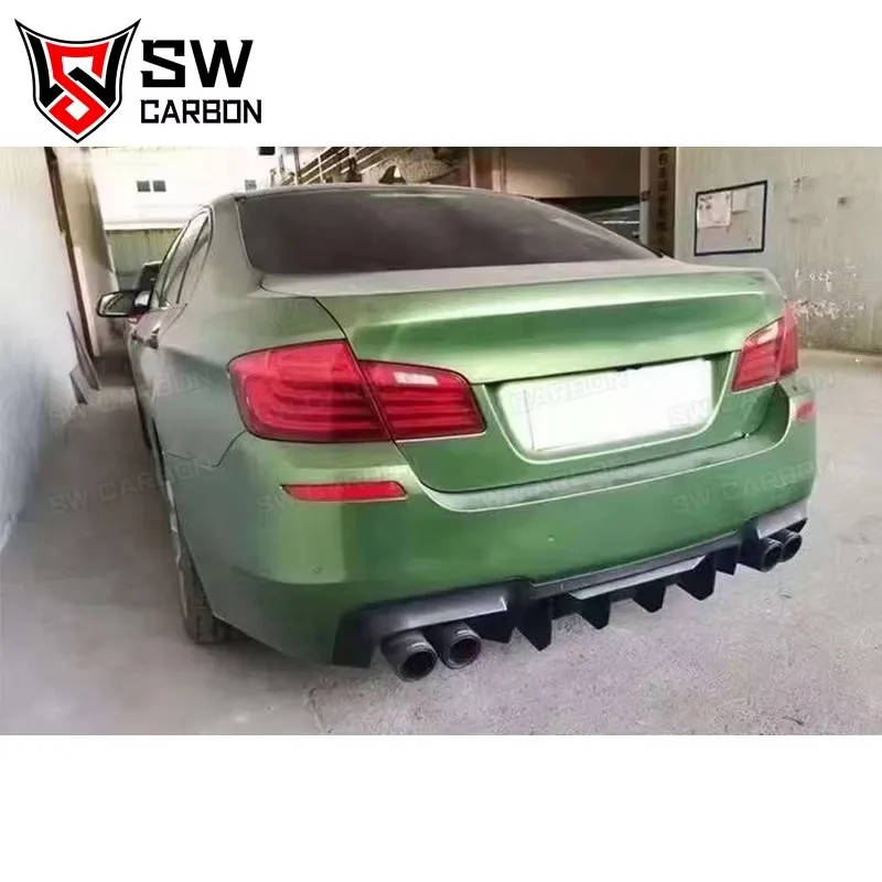 Carbon Fiber Rear Diffuser for BMW M5 F10 F18 Rear Bumper Splitter Lip Under Spoiler Body Kit