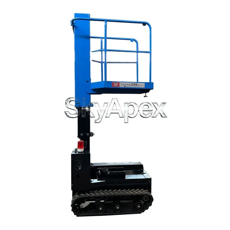 Tracked Electric Hydraulic Lift Platform Mini Climbing Car Indoor Mobile Lifter Warehouse Factory Height Working Equipment