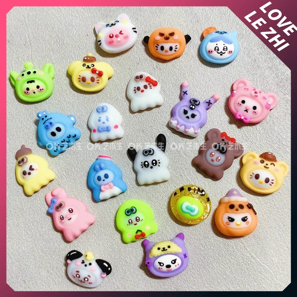 Kreative Cartoon-Anime-Kopfbedeckungs-Silikon-3D-Acryl-Nagel-Schnitzform Kawaii Schleifenknoten Nagelkunst-Schablonenform Dekoration