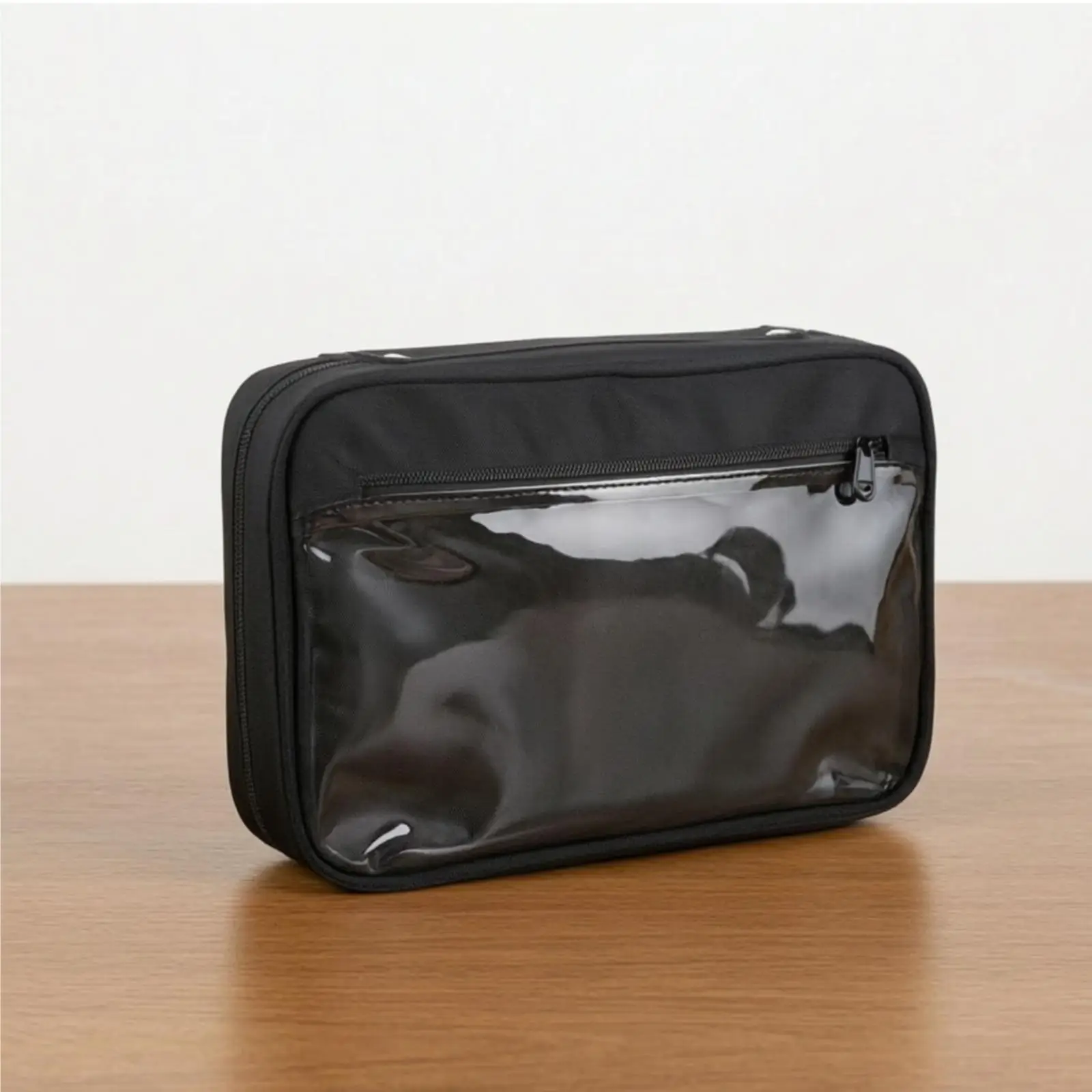 Black Polyester Pin Display Case Book with Felt Pages for Brooch Collection Storage and Showcase