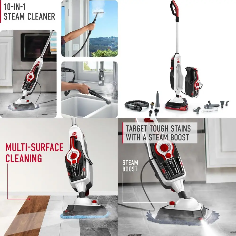 

All-in-One Steam Mop and Cleaner for Hard Floors: Ideal for Wood, Vinyl, Tile, and Grout