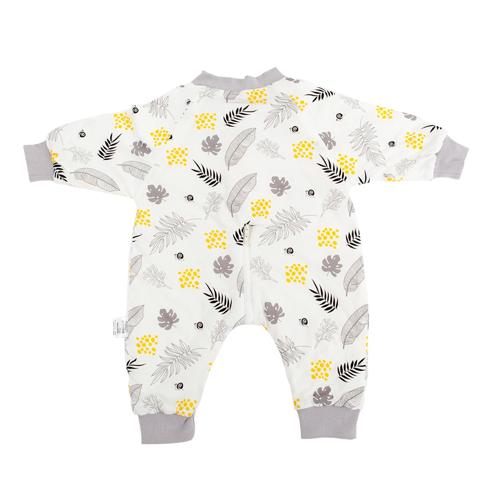 Sleeping Bag For Children Leaves Snail Printed Comfortable Cotton Kids Homewear Autumn Thin Baby Sleepsacks 1.5Tog