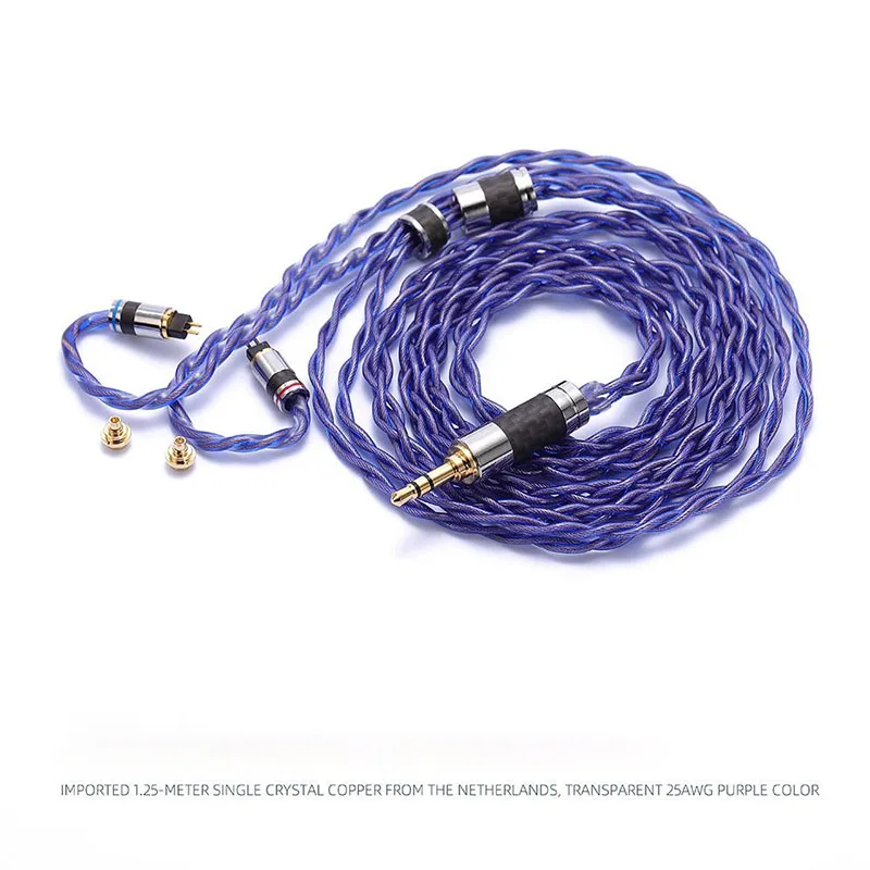 

Кабель для апгрейда HiFi-наушников с двойным интерфейсом, из монокристаллической меди с серебряным покрытием, 3.5/4. 4-миллиметровый разъем MMCX 0,78 мм для 2-контактных наушников