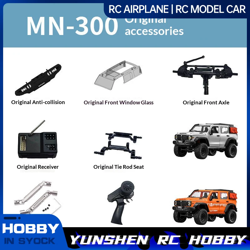 Mn Tank Mn-300 Original Accessories Wave Box Motherboard Front And Rear Axle Tire Assembly Car Shell Decoration