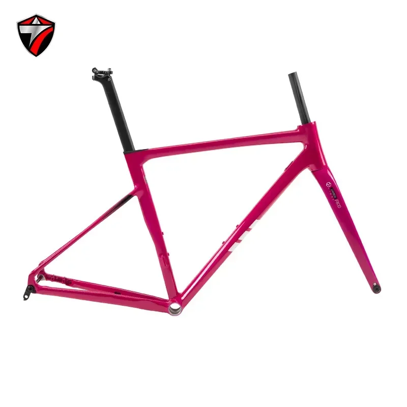 AliExpress UK TWITTER C6 aluminum alloy road frame disc brake barrel shaft with carbon fiber front fork bicycle frame
