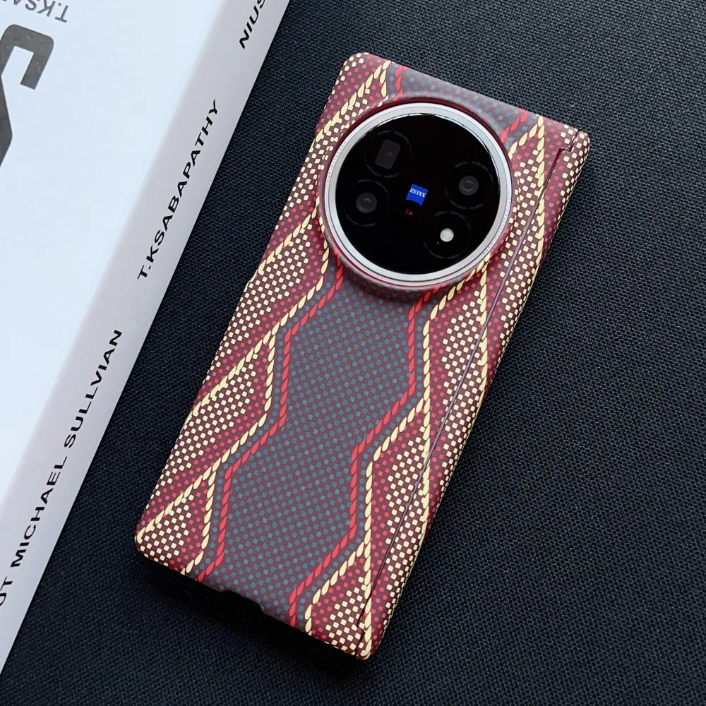 

Для VIVO X Fold 5 Чехол из жесткого ПК из углеродного волокна Тонкий защитный чехол для задней панели для VIVO X Fold 3 Pro X Fold5 Корпус для телефона