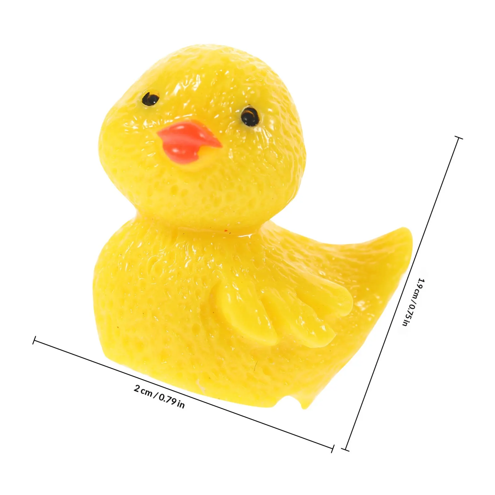 10Pcs Adorable Mini Resin Ducks Bright Color Ornaments for Micro Landscape Bonsai Succulent Decor Desktop Home Party