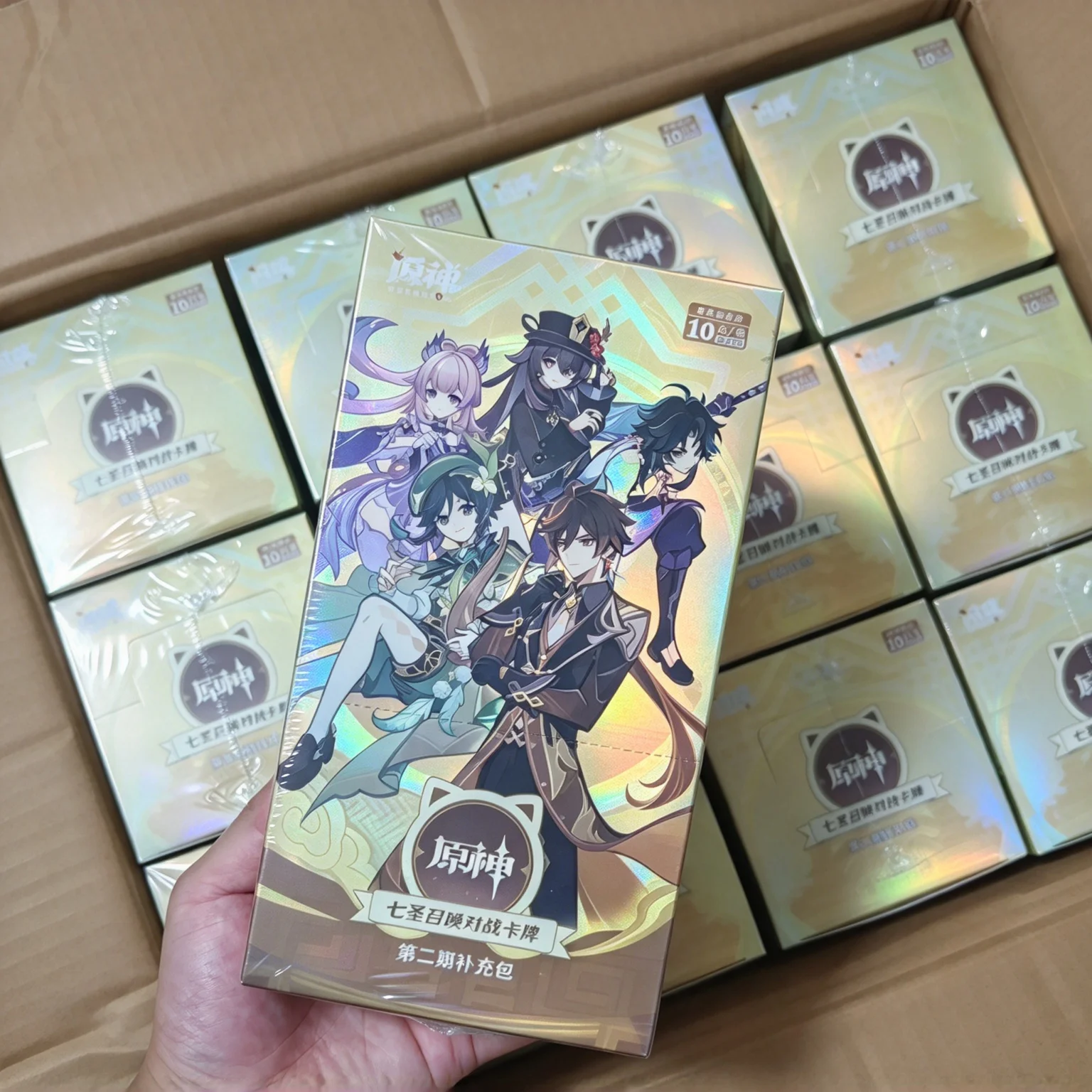 Genshin Impact Genius Invokation TCG Shining Soul Vol 2 Booster Box Trading Cards 108 Pcs Anime Card Game