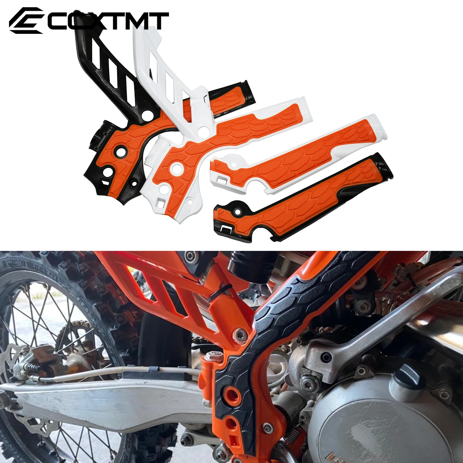 

Motorcycle Frame Guards Motocross X-Grip Frame Protection Cover For KTM XCW XCFW SX SXF EXC EXCF 2011-2016 125 150 250 350-500